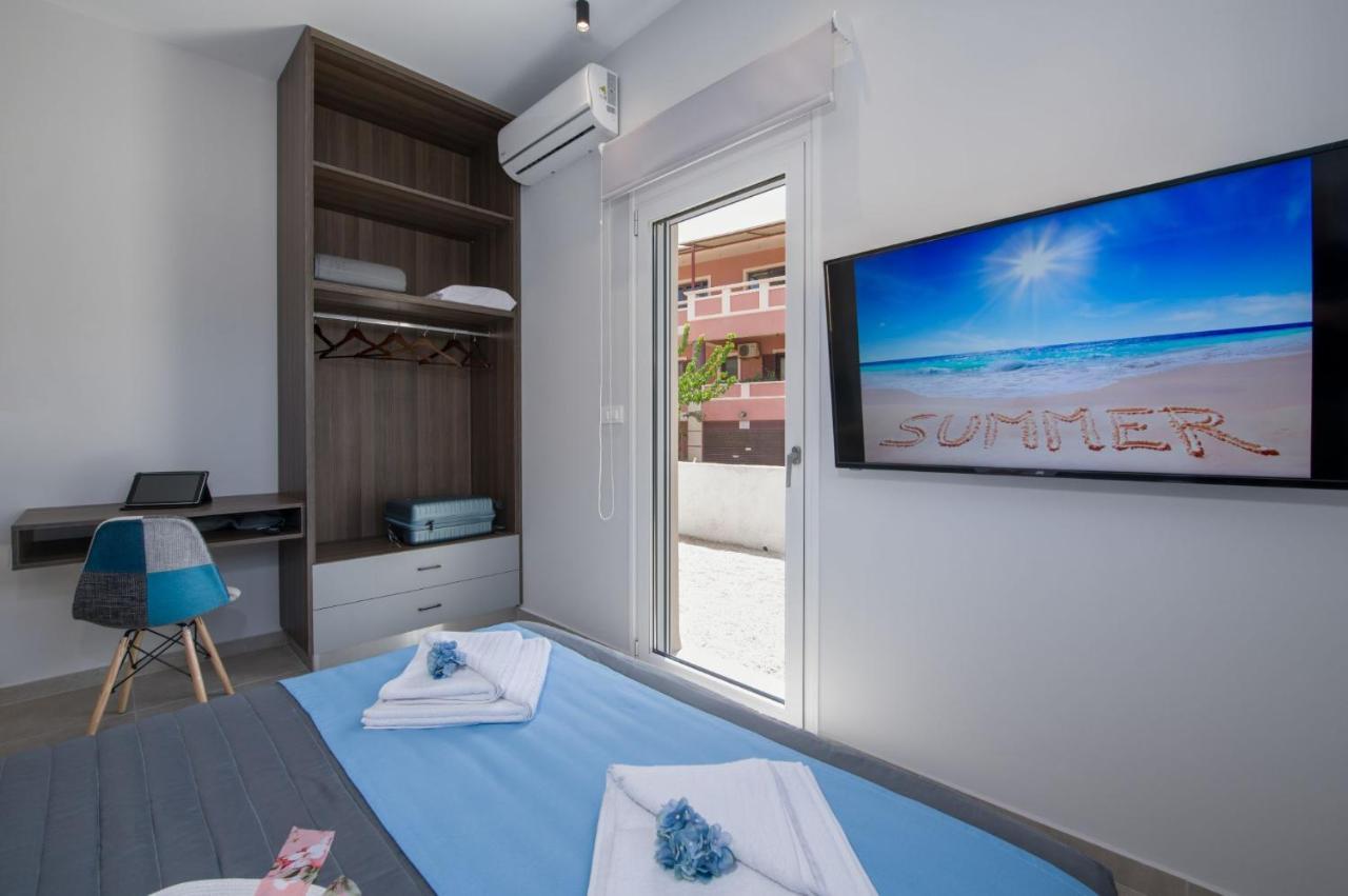 Luxury Villa Eva-Mari With Jacuzzi, 50M From The Beach Сталос Экстерьер фото