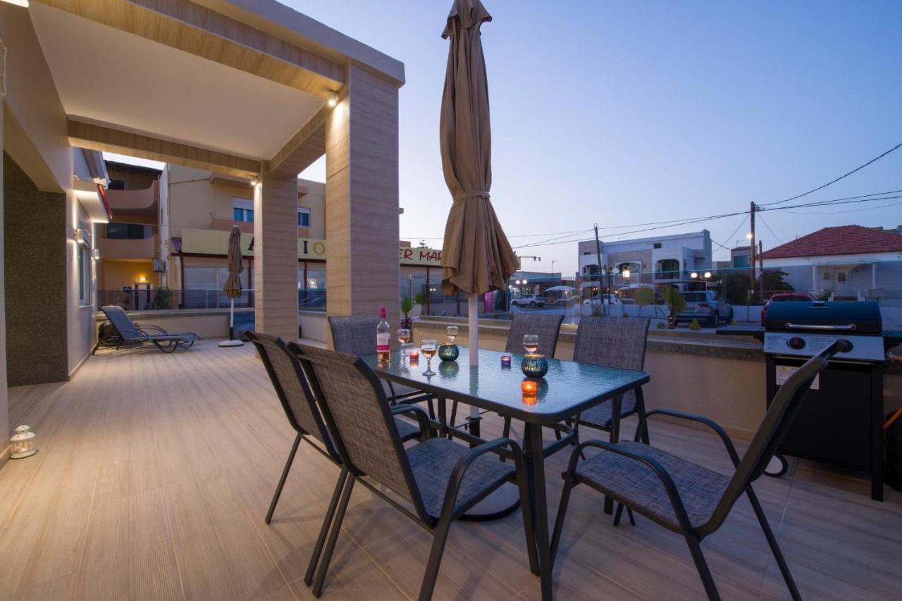 Luxury Villa Eva-Mari With Jacuzzi, 50M From The Beach Сталос Экстерьер фото