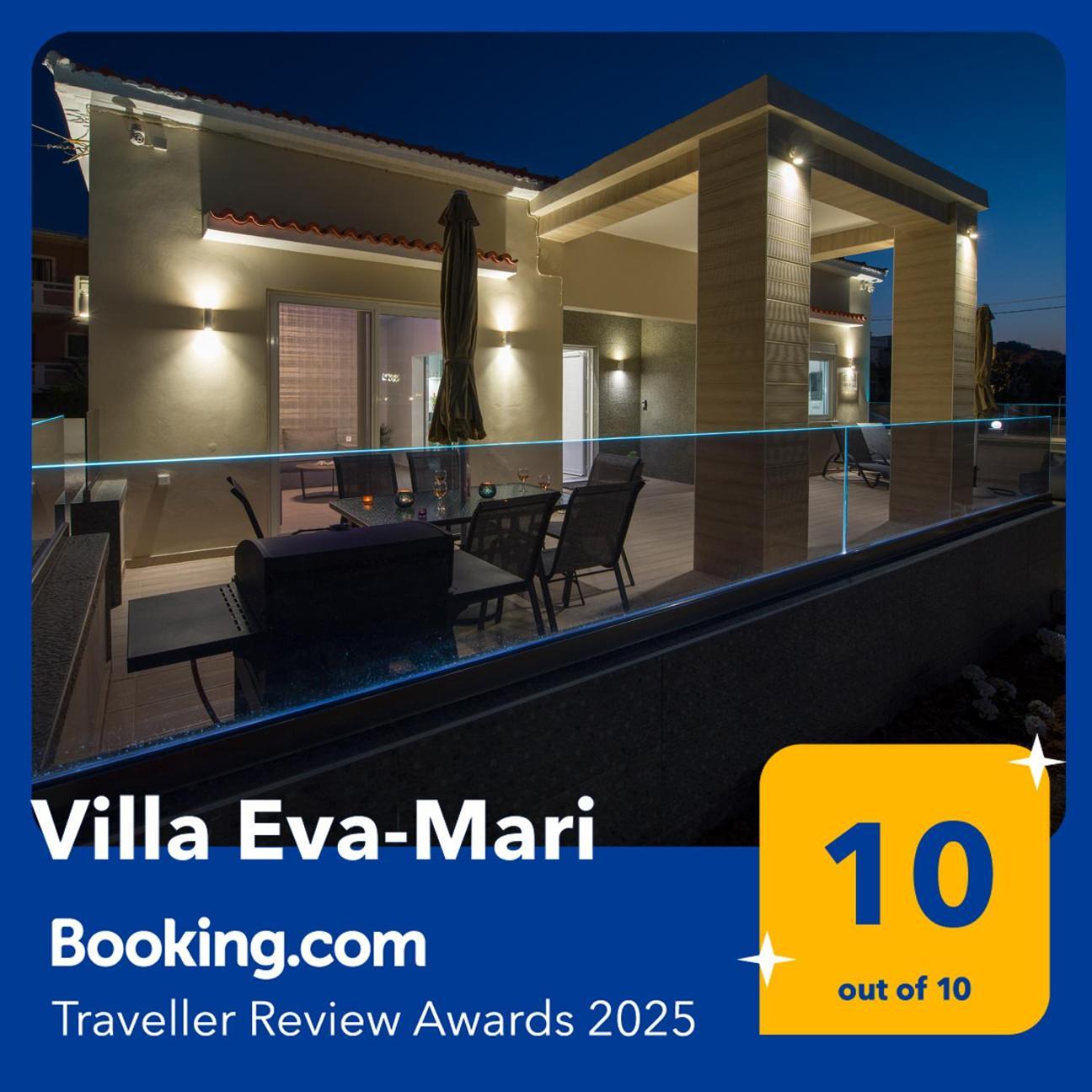 Luxury Villa Eva-Mari With Jacuzzi, 50M From The Beach Сталос Экстерьер фото